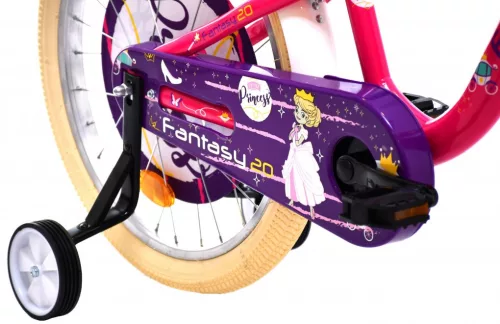 Adria Fantasy 20 hercegnős gyerek kerékpár Rózsaszín-Fehér