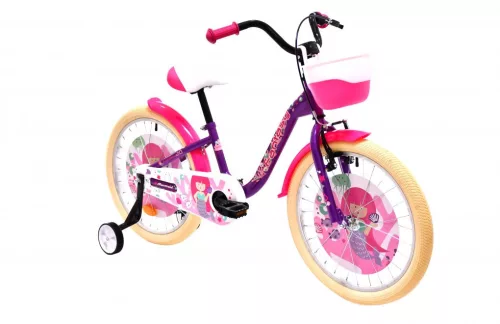 Adria Fantasy 20 hableányos gyerek kerékpár Lila-Fehér