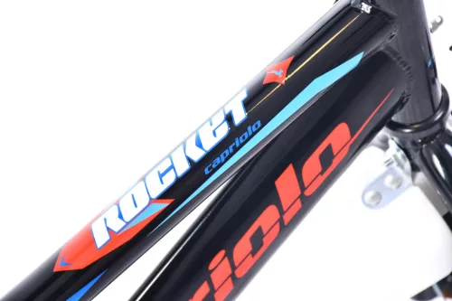 Capriolo Rocket 16" hátra tekerhető gyerek kerékpár Fekete