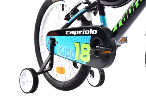 Capriolo Kido 18 gyerek kerékpár Fekete-Zöld