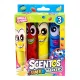 Scentos Széles hegyű illatos filctoll, jumbo - 3 db-os - kék, piros, sárga