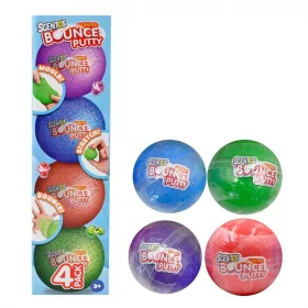 Scentos Mini ugráló, nyomkodható labda, 8 db-os