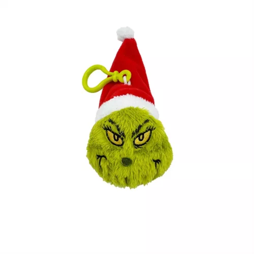 Grincs plüss táskasklipp, 8 cm