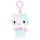Hello Kitty plüss táskaklipp, 12 cm - zöld