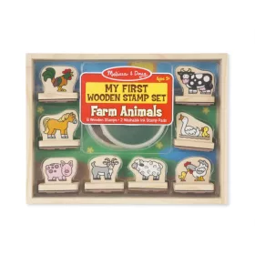   Melissa & Doug Fa nyomda készlet, Első nyomdám, farm állatai
