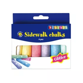 Playbox Aszfaltkréta, 6 db, csillámos