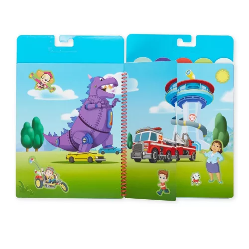 Melissa & Doug kreatív játék, újrahasználható matrica füzet, Mancs Őrjárat - A nagy mentőakció