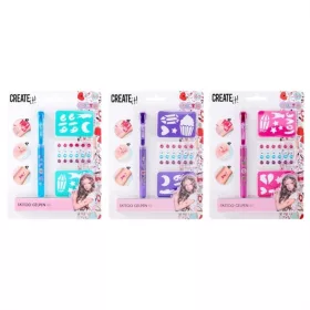   Canenco Create It! Tetováló zseléstoll szett sablonnal és ékkövekkel - többféle