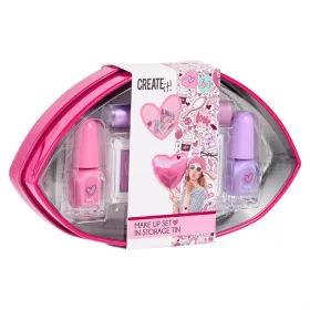 Canenco Create It!  Make-up szett szív alakú fémdobozban