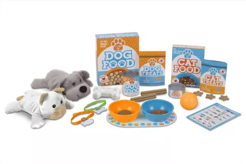 Melissa & Doug Szerepjáték, Kisállat ápoló és etető szett