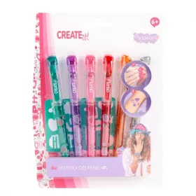   Canenco Create It! Tetováló zseléstollak sablonnal, 6 db - többféle