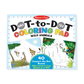   Melissa & Doug Kreatív játék, Számos színező készlet, vadállatok