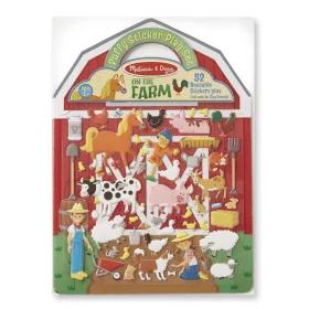 Melissa & Doug Kreatív játék, Pufi matrica készlet, farm