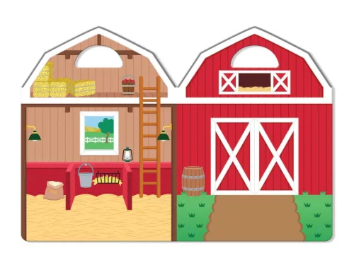Melissa & Doug Kreatív játék, Pufi matrica készlet, farm