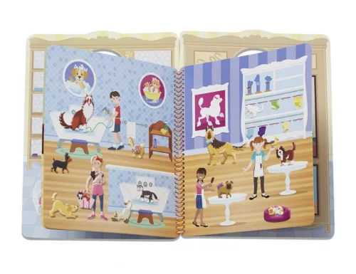 Melissa & Doug Kreatív játék, Pufi matrica készlet, házi kedvencek