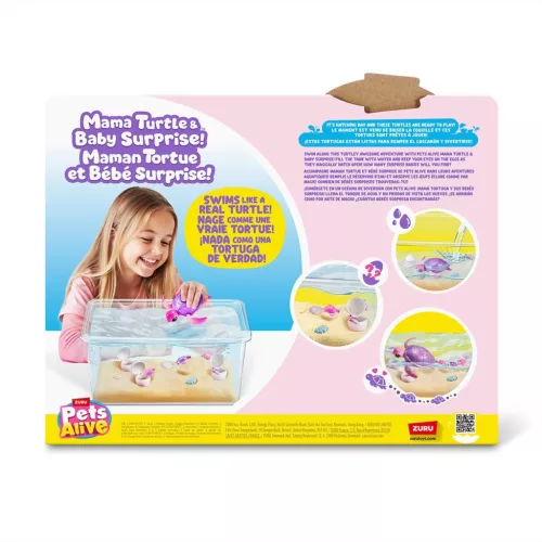 Pets Alive Mama és bébi teknős játékszett