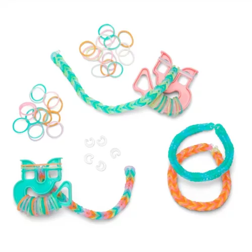 Rainbow Loom Sötétben világító gumikarkötő készítő szett, Ragyogó kincsesdoboz