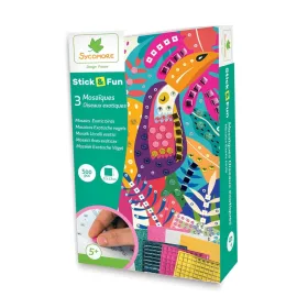   Sycomore Stick'n Fun mozaikkép-készítő - egzotikus madarak