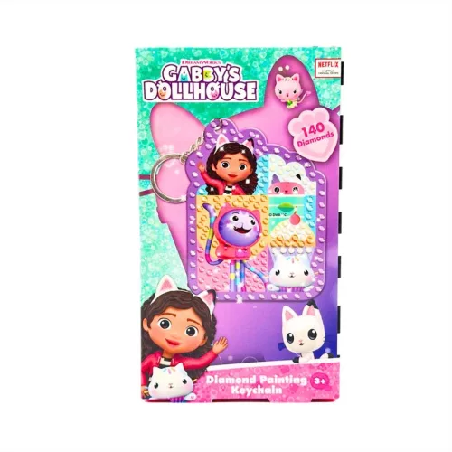 Canenco Gabi babaháza gyémántfestés kulcstartó