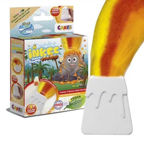 Craze Inkee vegán fürdőhab - vulkán, coca-cola aromával
