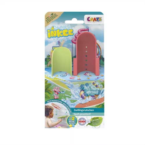 Craze Inkee vegán fürdőszobai rövid csúszdajáték 2 db tablettával