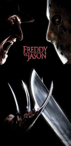 Freddy vs. Jason fürdőlepedő, strand törölköző 70*140cm