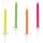 Neon Happy Birthday tortagyertya, gyertya szett 10 db-os