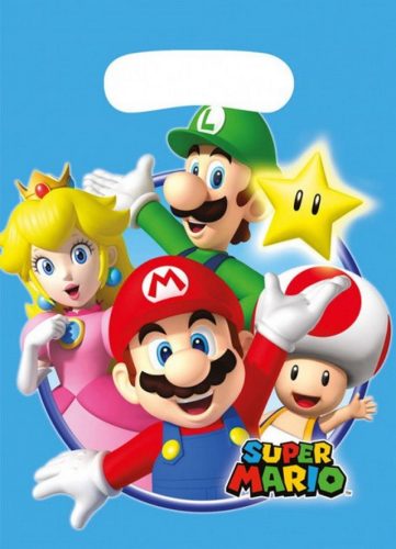Super Mario ajándéktasak 8 db-os