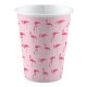 Flamingó papír pohár 8 db-os 250 ml
