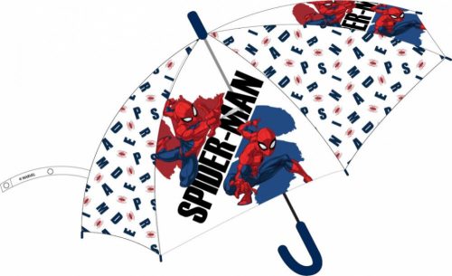 Pókember gyerek félautomata átlátszó esernyő ?74 cm