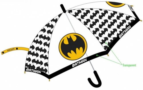 Batman gyerek átlátszó félautomata esernyő ?78 cm