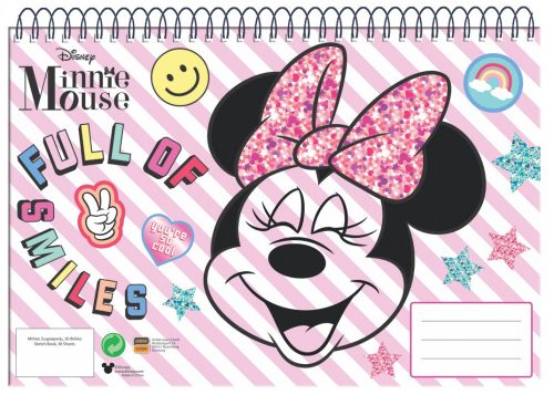 Disney Minnie A/4 spirál vázlatfüzet 30 lapos
