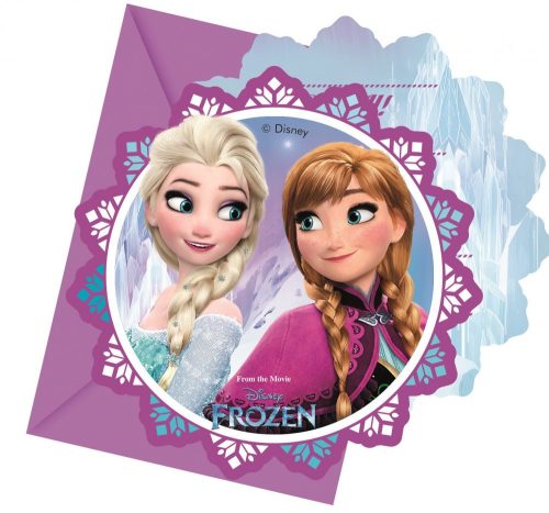 Disney Frozen Northern Lights, Jégvarázs Party meghívó 6 db-os