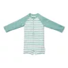 Little Dutch hosszú ujjú úszóoverál Stripes Surf Blue - 98/104