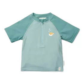   Little Dutch rövid ujjú úszó póló Seashells Surf Blue - 74/80