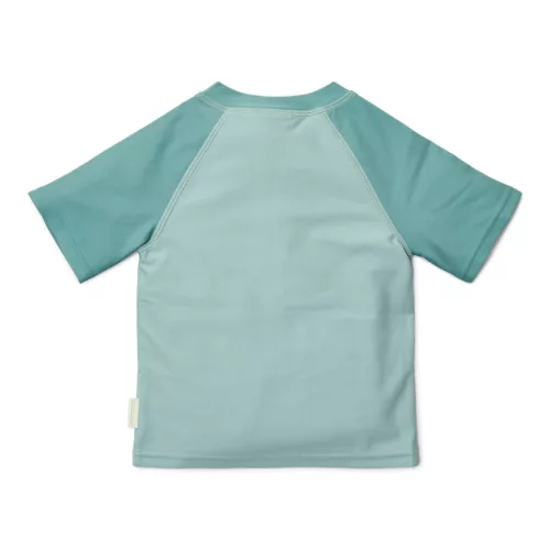 Little Dutch rövid ujjú úszó póló Seashells Surf Blue - 74/80