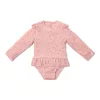 Little Dutch hosszú ujjú fürdőruha Sunny Flowers Blush - 86/92