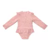 Little Dutch hosszú ujjú fürdőruha Sunny Flowers Blush - 86/92