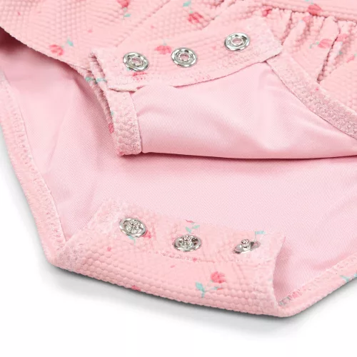 Little Dutch hosszú ujjú fürdőruha Sunny Flowers Blush - 86/92