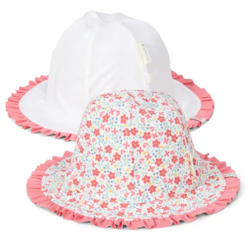 Little Dutch kifordítható strandsapka Sunny Flowers Multi-colour - 1-es méret