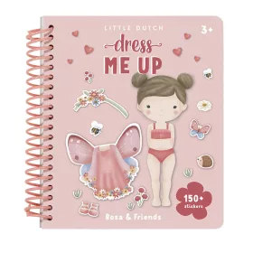  Little Dutch öltöztess matricás füzet - Rosa és barátai