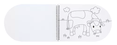 Little Dutch kifestő könyv 4 színű festékkel és ecsettel