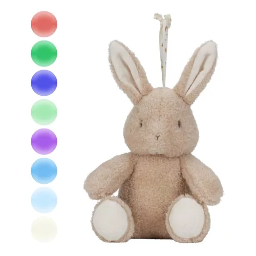 Little Dutch alvást segítő zenélő nyuszi éjjeli fénnyel - Newborn Naturals