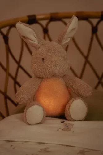 Little Dutch alvást segítő zenélő nyuszi éjjeli fénnyel - Newborn Naturals