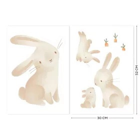 Little Dutch falmatrica szett Baby Bunny (3 ív)