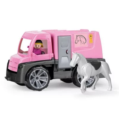 Műanyag lószállító teherautó - 28 cm