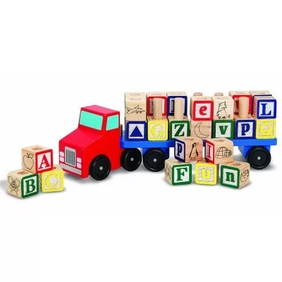 Melissa & Doug 15175  FA KÉSZSÉGFEJLESZTŐ JÁTÉK BETŰSZÁLLÍTÓ TEHERAUTÓ