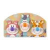 Melissa & Doug 3440 Bébi és tipegő fajátékok Óriás puzzle gombbal farm állatai
