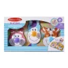 Melissa & Doug 3440 Bébi és tipegő fajátékok Óriás puzzle gombbal farm állatai