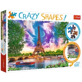   Trefl Crazy Shapes: A Párizs feletti ég puzzle - 600 darabos